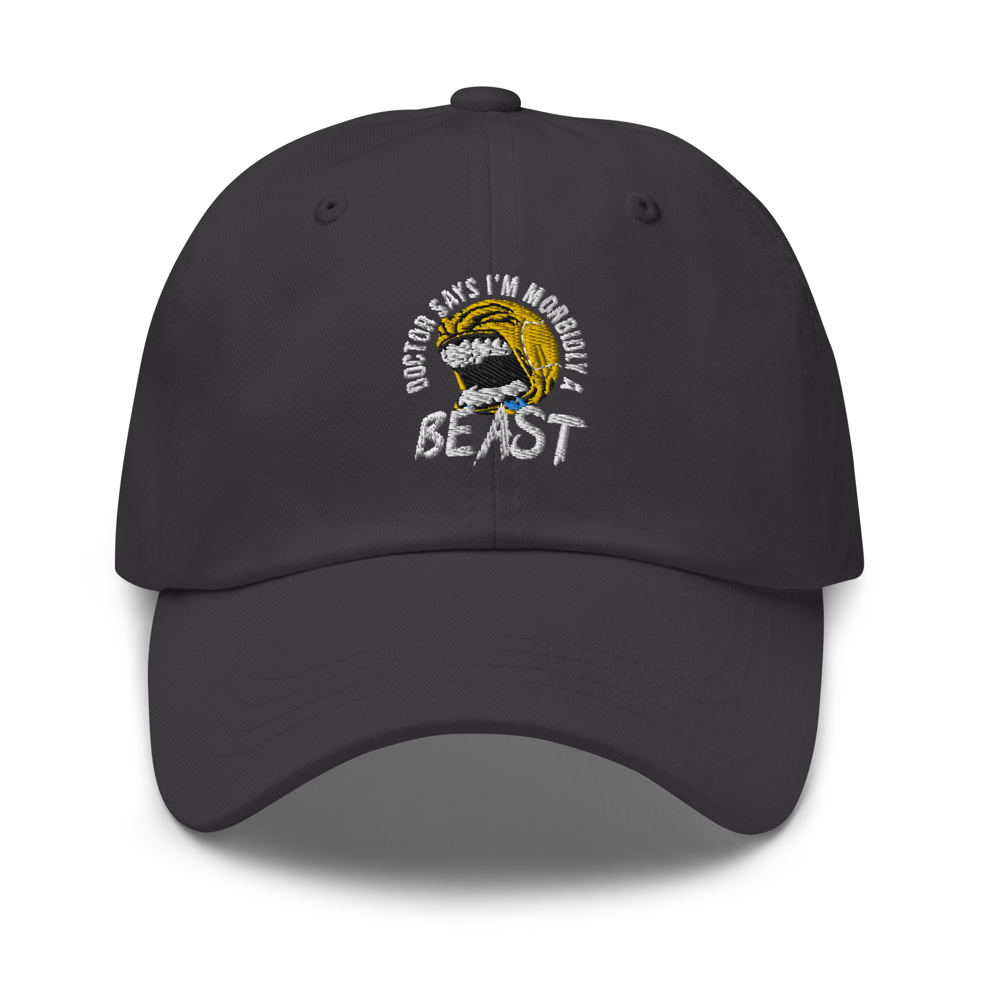 Doctor Says I'm Morbidly A Beast - Dad hat (Dark Grey)