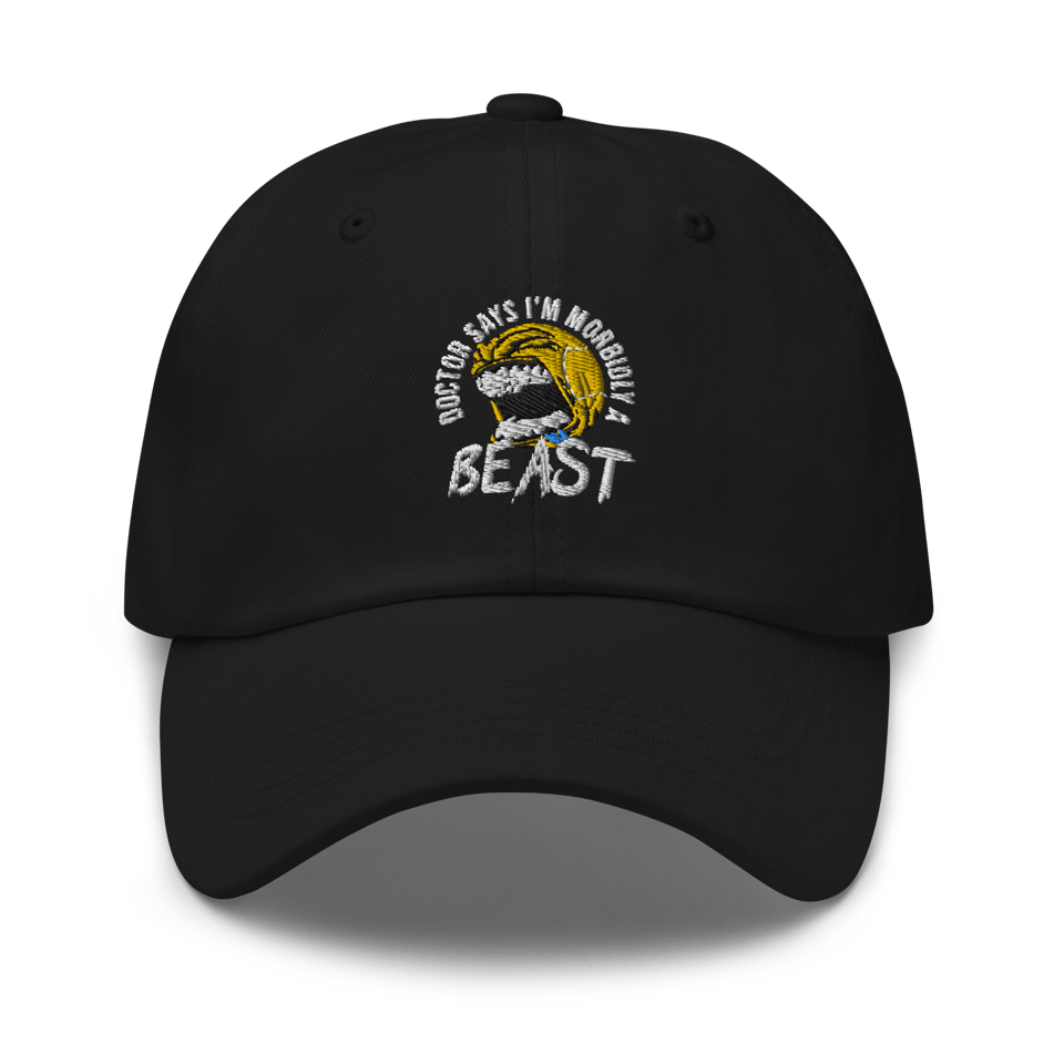 Doctor Says I'm Morbidly A Beast - Dad hat (Black)