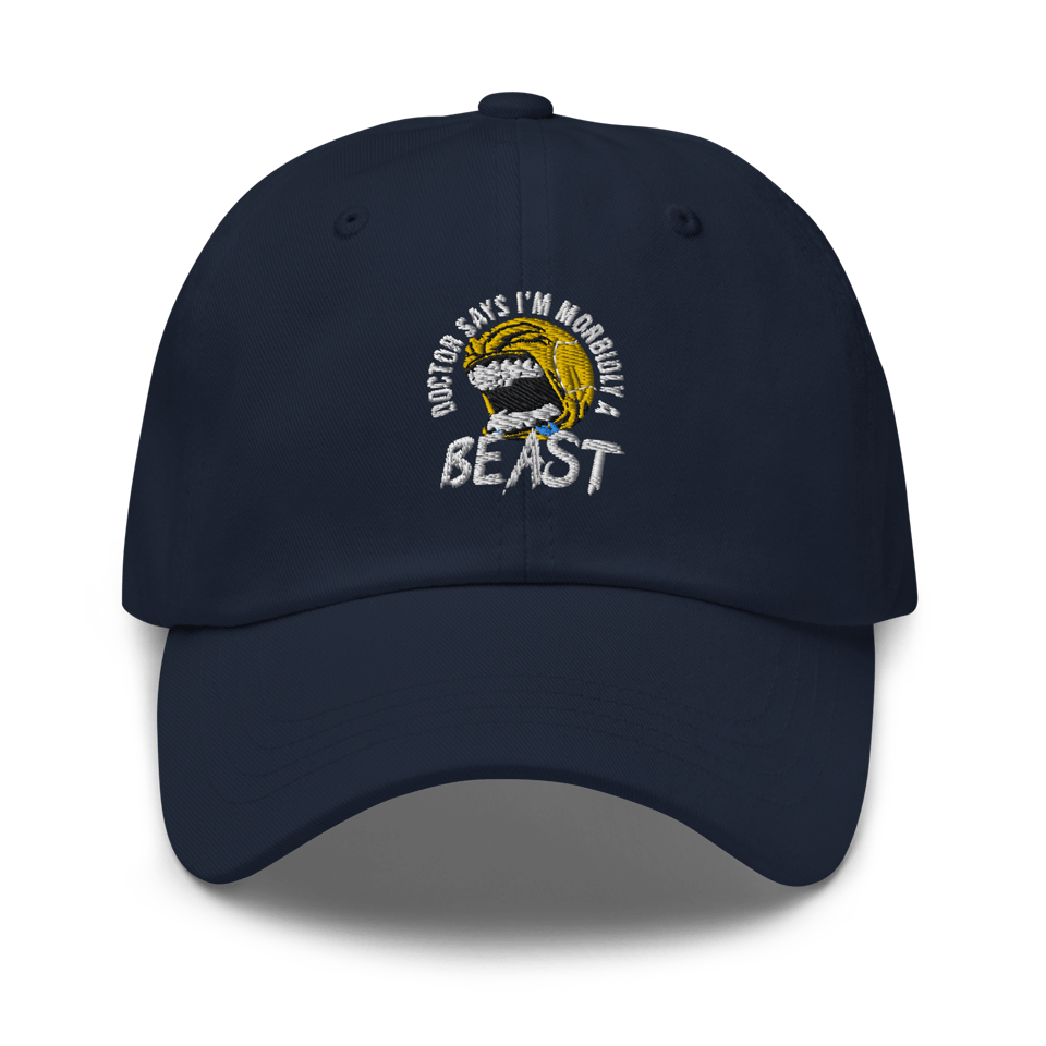 Doctor Says I'm Morbidly A Beast - Dad hat (Navy)